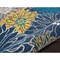 Homeroots 4 x 6 ft. Blue Tropical Flower Area Rug 385401 - alternate 4